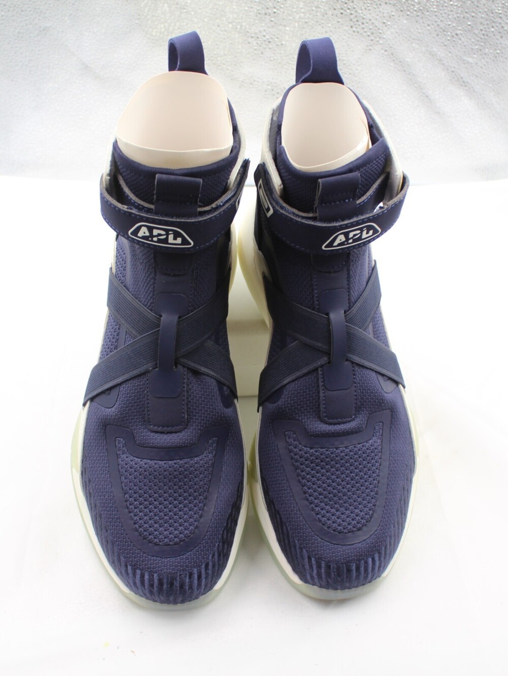 APL Superfuture Men's Sz 11 Basketball Shoes High Top Sneakers Royal Navy Ivory